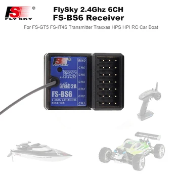 FlySky FS-BS6 Приемник 2,4 ГГц 6CH AFHDS2 для FlySky FS-GT5 FS-IT4S Передатчик для Traxxas HPS HPI RC Автомобиль Лодка Запасные Части