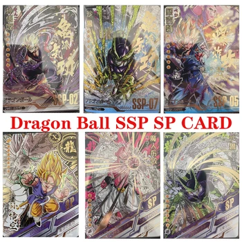 Dragon Ball Gogeta Vegetto Majin Buu Аниме фигурка из принта SSP SP Редкая бронзирующая Коллекция игр Флэш-карты детская игрушка в подарок