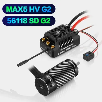 Бесщеточный электродвигатель HobbyWing EzRun MAX5 HV G2 56118 SD G2 Подходит для радиоуправляемых автомобилей с дистанционным управлением 1:5