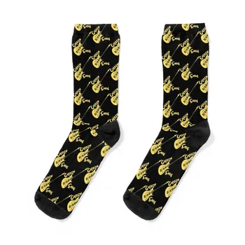 Золотые носки от Смога, прозрачные Чулки с принтом, мужские Роскошные Женские Носки, Мужские
