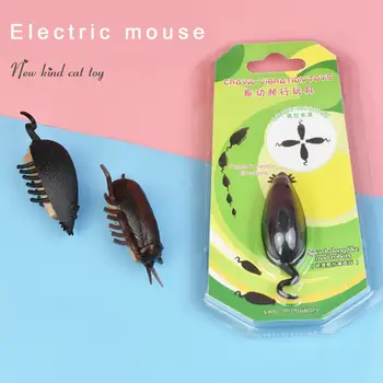 Игрушка для кошек Электрическая мышь, дразнящая игрушку для кошек, имитирующая мышь, игрушка для кошек, электрический таракан