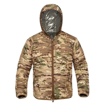 Брендовая зимняя парка, мужская военная камуфляжная одежда, Весенняя теплая мужская зимняя куртка с капюшоном, пальто, легкий вес