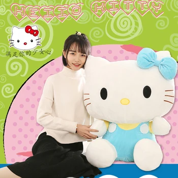 Hello Kitty Плюшевые Игрушки Sanrio Plushie Hello Kitty Мягкая Кукла Каваи Мягкие Животные Hello Kitty Подушка Домашний Декор Подарок