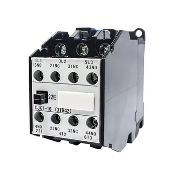 Магнитный контактор переменного тока CJX1-16A CJX1-16/22 3TB42 контактор двигателя переменного тока 24V 220V 380V 2NO 2NC