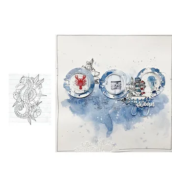 французские Прозрачные штампы для скрапбукинга своими руками/ изготовления открыток / детских рождественских забавных украшений