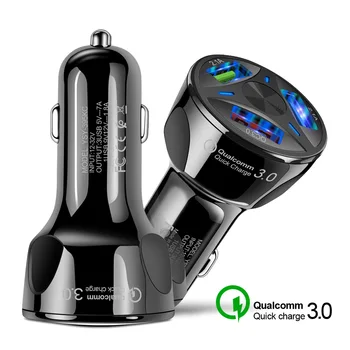 Qc3.0 Автомобильное зарядное устройство для мобильного телефона с тремя USB для Qashqai 2016 2017 Музыкальный автомат Sunny Note