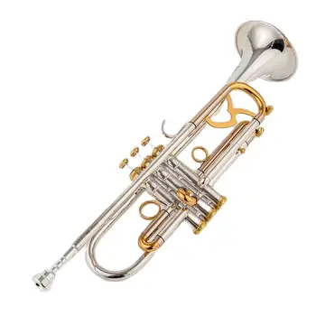 Сделано в Японии качество 9345 Bb Труба Си бемоль Латунные посеребренные профессиональные музыкальные инструменты для трубы в кожаном футляре
