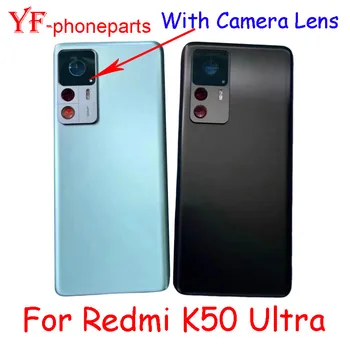 ВЫСОЧАЙШЕЕ качество AAAA для Xiaomi Redmi K50 Ultra Задняя крышка батарейного отсека + с корпусом объектива камеры Запасные части для корпуса