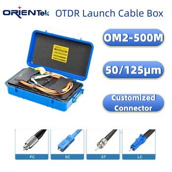Бесплатная доставка Orientek Multimode OM2 OTDR Launch Cable Box 500M Устранитель Мертвых Зон SC/FC/LC-UPC/APC OTDR Волоконные Кольца