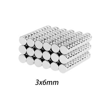 50шт/100шт Неодимовый Магнит Baiozraw 6 мм x 3 мм Маленькие Круглые Мощные Магниты 6x3 мм для деталей 3D-принтера Voron