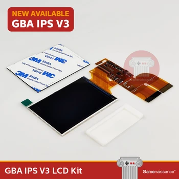 Комплект ЖК-дисплея GBA IPS V3 для Gameboy Advance с подсветкой 10 уровней яркости экрана Gamenaissance