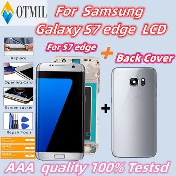 5,5-дюймовый ЖК-дисплей Super Amoled для Samsung Galaxy S7 edge LCD G935 G935F с сенсорным экраном и цифровым преобразователем в сборе Замена на Burn Shadow