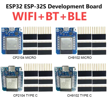 D1 Mini ESP32 ESP-32S CP2104 CH9102 Плата разработки С Выводами WiFi Bluetooth-Совместимых Модулей Интернета вещей Для Arduino