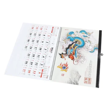 Календарь в китайском стиле, Изящный Ежемесячный календарь, Подвесной настенный календарь, Декоративный календарь