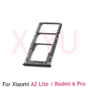 10 шт. Для Xiaomi Redmi 6 Pro/Mi A2 Lite Держатель лотка для SIM-карты Слот адаптера Запасные части для ремонта