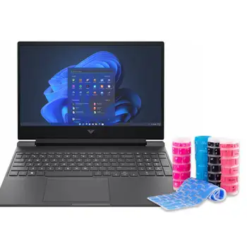Силиконовая крышка клавиатуры ноутбука для игрового ноутбука HP Victus 15 15-fa0005ni 15-fa0008ni 15-fa0000ni 15-fa0006ni 15-fa 15,6 дюймов