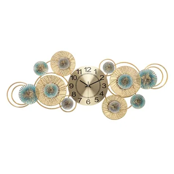 Большие настенные часы Креативная роскошная гостиная с бесшумным механизмом большого размера Часы Спальни Художественная роспись Horloge Murale Декор стен