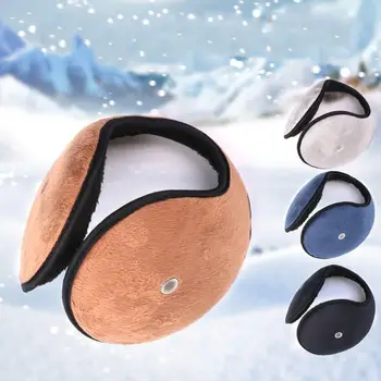 Простая однотонная защита ушей для вождения, женская ушная накладка, мужская ушная муфта, ушная накладка с наушником в корейском стиле