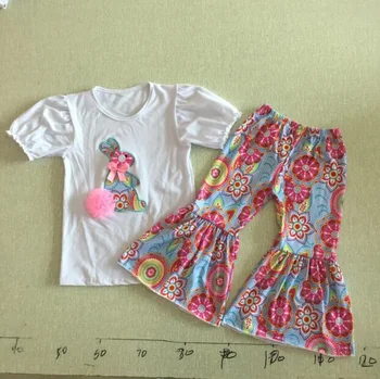 Модные Пасхальные рубашки для мальчиков и девочек, Морковное Платье, Весна-лето, короткие рукава, комплект с маятниковым низом