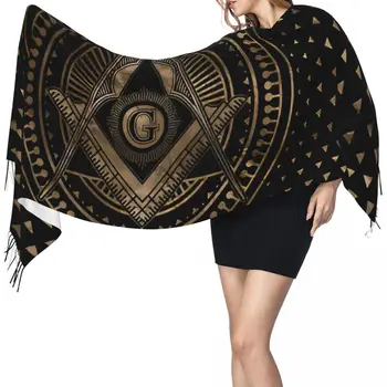 Символ масонства, Зимний шарф, шали, Женские и мужские теплые шарфы с кисточками Bufanda