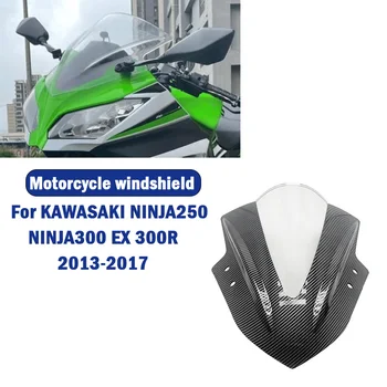 Лобовое стекло Ветровое стекло Double Bubble мотоциклетный ветрозащитный экран для KAWASAKI NINJA250 NINJA300 EX 300R 2013 2014 2015 2016 2017