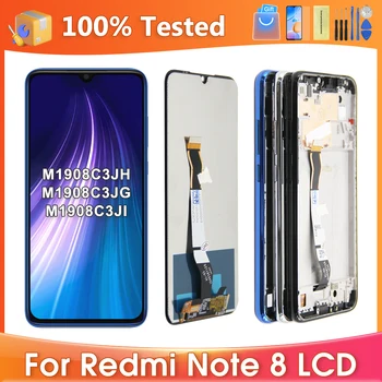 100% Тестовый Усилитель AMOLED Для Xiaomi Redmi Note 8 M1908C3JH M1908C3JG M1908C3JI ЖК-дисплей С Сенсорным Экраном, Дигитайзер, Запасные Части