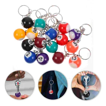 Мяч для бильярда, спортивные кольца для ключей, Бильярдные Подарки, Подходящие подвески, Подвесные брелоки, подвески, Цепные шарики, мини-металлические сувениры