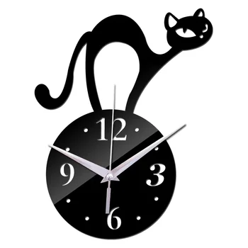Часы Украшения дома Reloj De Pared Распродажа Настенных часов Mirorr Современный дизайн Часы с кристаллами 