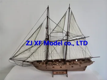 NIDALE model Вырезанные лазером Наборы моделей деревянных кораблей Halko 1840 western Sail boat DIY Scientific Periodicals Kit (бесплатно, 2 шт.)