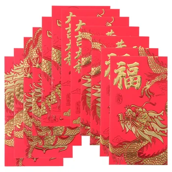 30 штук Красных конвертов с нежным рисунком Зодиака, Красные конверты, Год денежного мешка