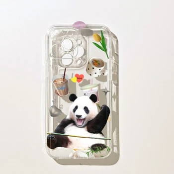 benefit cute panda Fubao для iPhone13 чехол для телефона iphone14promax новый 12 комплектов 11 простых xsmax Creative xr all inclusive