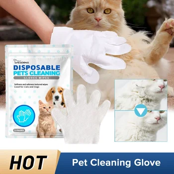 Одноразовые перчатки для чистки домашних животных, не Требующие стирки, для кошек, для щенков, для тела, для ванной комнаты, для домашних животных, для массажа шерсти, мытья, Протирания, для собак, перчатки для купания