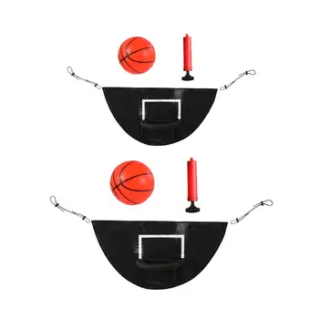 Баскетбольное кольцо для батута, водонепроницаемое крепление для батута, аксессуар для игры в мини-баскетбол и насос для прямого шеста