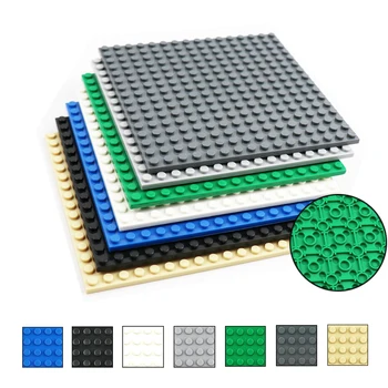Детские игрушки 16x16 Двухсторонних Точек Городская Опорная Плита для Кирпичей Опорная Плита Доска DIY Строительные Блоки Наборы Деталей, Совместимые с Lego