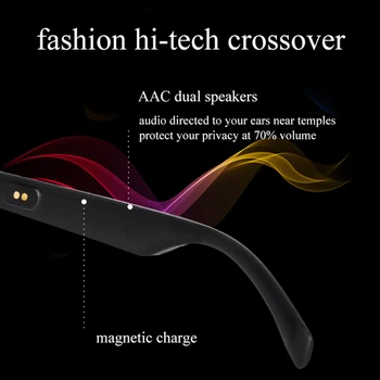 Солнцезащитные очки для вождения, поляризованные звонки, Антисиневые линзы, Tac, поляризованные линзы, Поддержка музыки с кодом Aac, Совместимость с Ios И Android