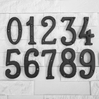 Металлическая дверная табличка с цифровым номером, железный бренд, прочный коридор, дом, квартира, табличка, декор, подарок от магазина Family Garden