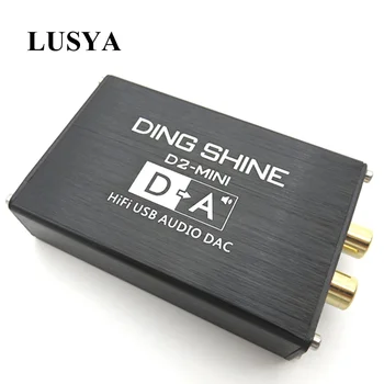 Lusya HIFI USB Внешняя звуковая карта ES9018K2M DAC Декодер NE5532 + TL072 Операционные Усилители Поддержка 24 бит 96 кГц A2-002