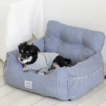 Декоративная кровать для собак, переносное автомобильное сиденье для домашних животных в корейском стиле, мягкие удобные коврики для кошек