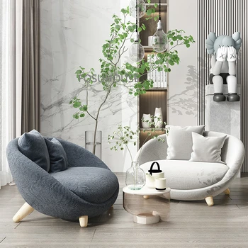 Роскошный стул для гостиной Бытовая креативная дизайнерская мебель для гостиной Балкон Для отдыха Односпальный диван Стулья