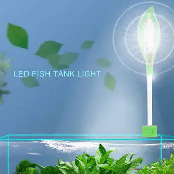Usb-светильник для аквариума, светодиодный светильник для аквариума с черепахой, портативный светодиодный светильник для аквариума с питанием от USB и регулируемой на 360 ° гусиной шеей для Super