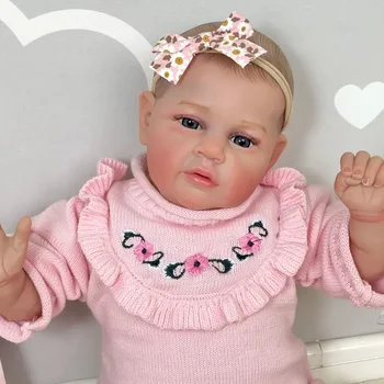 52-Сантиметровая новорожденная кукла-Реборн Awake Baby Высококачественная кукла Genesis ручной росписи с видимыми венами на 3D коже