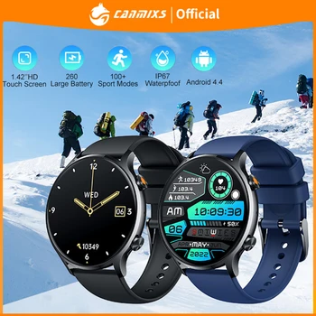 Canmixs Смарт-часы для Мужчин, Водонепроницаемые фитнес-режимы, мониторинг температуры здоровья, Спортивные умные часы для женщин Для Android iOS