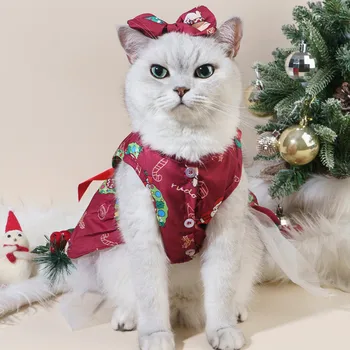 Новогоднее преображение в тюлевые платья и головные уборы с принадлежностями для домашних животных