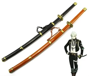Touken Ranbu Онлайн Косплей Оникири деревянный меч Brother Swords для Хэллоуина, рождественской вечеринки, маскарада, аниме-шоу