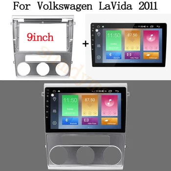 9-дюймовый Автомобильный Радиоприемник Frame Fascias Для Volkswagen LaVida 2011 2012 2013 Большой Экран Android Radio Dashboard Kit Лицевая Панель Fascia