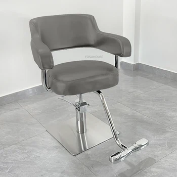 Современные парикмахерские кресла из искусственной кожи для салонной мебели Пермь Кресло с подъемной конструкцией спинки для парикмахерской Кресла для парикмахерского салона
