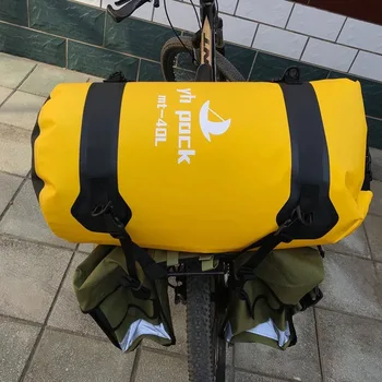 Мотоциклетная водонепроницаемая сумка для багажника, дорожная сумка для сухого багажа на открытом воздухе, сумка для рулона мотоцикла, сумка для заднего сиденья для скутера, 40 л 80 л