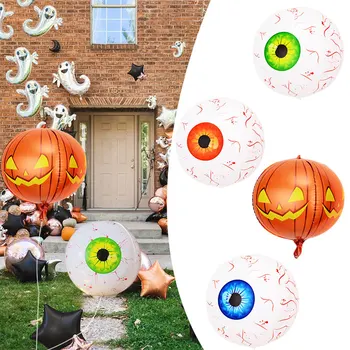 55 см Воздушный шар для украшения Хэллоуина Horror 4d Надувное глазное яблоко Тема Хэллоуина Eyeball Party Home Decoration Horror Props