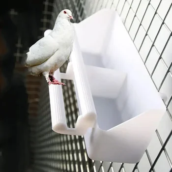 Двойная рамка, подставка для птиц, миска для семян для попугаев, Диспенсер, клетка, поилка для пищевых продуктов, Пластик