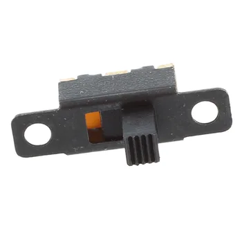 20 штук мини-ползункового переключателя SPDT черного цвета 5V 0.3 A мини-размера для небольших электронных проектов 